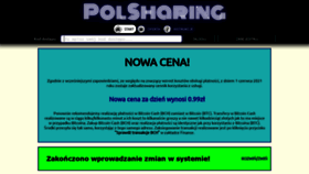 What Polsharing.com website looked like in 2021 (2 years ago)
