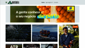 What Portaldoagronegocio.com.br website looked like in 2021 (2 years ago)
