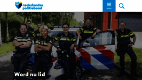 What Politiebond.nl website looked like in 2021 (2 years ago)