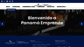 What Panamaemprende.gob.pa website looked like in 2021 (2 years ago)