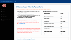 What Payonline.puchd.ac.in website looked like in 2021 (2 years ago)