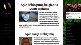 What Praktinemagija.lt website looked like in 2021 (2 years ago)