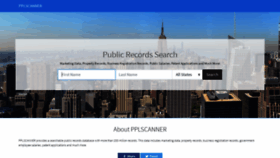 What Pplscanner.com website looked like in 2021 (2 years ago)
