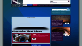 What Planet-science.com website looked like in 2022 (3 years ago)