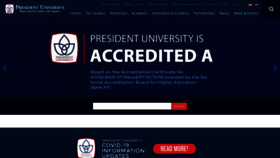 What President.ac.id website looked like in 2022 (2 years ago)