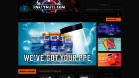 What Partynuts.com website looked like in 2022 (2 years ago)