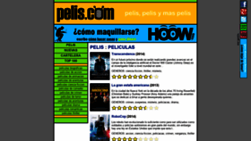 What Pelis.com website looked like in 2022 (2 years ago)