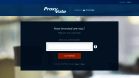 What Proxyvote.com website looked like in 2022 (2 years ago)