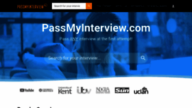 What Passmyinterview.com website looked like in 2022 (2 years ago)