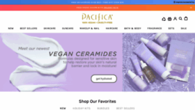 What Pacificabeauty.com website looked like in 2022 (2 years ago)