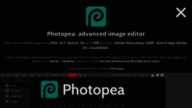 What Photopea.com website looked like in 2022 (2 years ago)