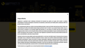 What Paginiaurii.ro website looked like in 2022 (4 years ago)