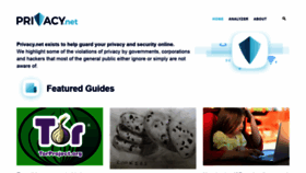 What Privacy.net website looked like in 2022 (3 years ago)