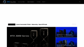 What Pc-builds.com website looked like in 2022 (2 years ago)