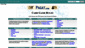 What Pagat.com website looked like in 2022 (2 years ago)