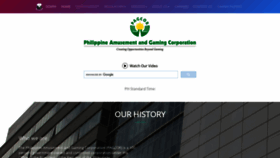 What Pagcor.ph website looked like in 2022 (2 years ago)
