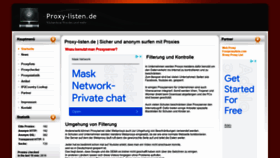 What Proxy-listen.de website looked like in 2022 (2 years ago)
