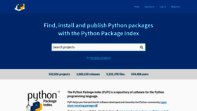What Pypi.org website looked like in 2022 (2 years ago)