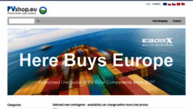 What Pvshop.eu website looked like in 2022 (2 years ago)