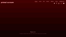 What Primalscream.net website looked like in 2022 (2 years ago)