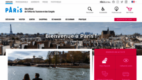 What Parisinfo.com website looked like in 2022 (2 years ago)