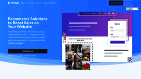 What Powr.io website looked like in 2022 (4 years ago)