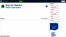 What Pastebin.com website looked like in 2022 (3 years ago)