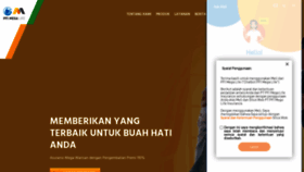 What Pfimegalife.co.id website looked like in 2022 (2 years ago)