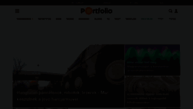 What Portfolio.hu website looked like in 2022 (3 years ago)