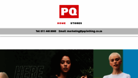 What Pqclothing.co.za website looked like in 2022 (2 years ago)