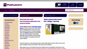 What Purplemath.com website looked like in 2022 (2 years ago)