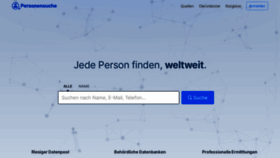What Personensuche.de website looked like in 2022 (2 years ago)