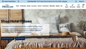 What Pillows.com website looked like in 2022 (2 years ago)