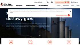 What Psgaz.pl website looked like in 2022 (4 years ago)