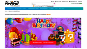 What Partybell.com website looked like in 2022 (2 years ago)