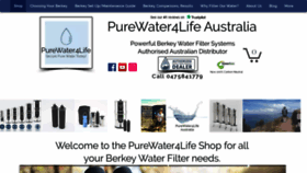 What Purewater4life.com.au website looked like in 2022 (2 years ago)
