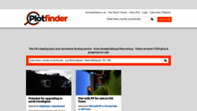What Plotfinder.net website looked like in 2022 (2 years ago)