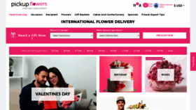 What Pickupflowers.com website looked like in 2022 (2 years ago)
