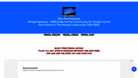 What Penpalpassions.com website looked like in 2022 (2 years ago)