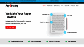 What Pay4writing.com website looked like in 2022 (2 years ago)