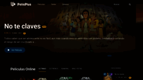 What Pelisplus.is website looked like in 2022 (4 years ago)