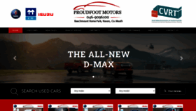 What Proudfootmotors.ie website looked like in 2022 (2 years ago)
