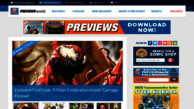 What Previewsworld.com website looked like in 2022 (2 years ago)