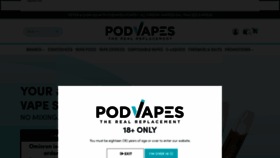 What Podvapes.com website looked like in 2022 (2 years ago)