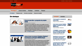 What Psicologia.pt website looked like in 2022 (2 years ago)