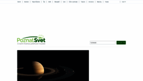 What Poznatsvet.cz website looked like in 2022 (2 years ago)