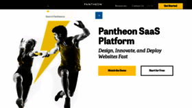 What Pantheon.io website looked like in 2022 (2 years ago)