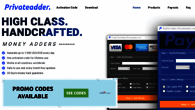 What Privateadder.com website looked like in 2022 (2 years ago)