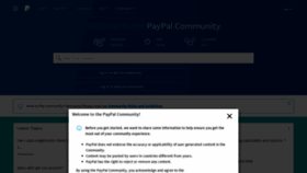 What Paypal-community.com website looked like in 2022 (2 years ago)