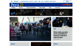 What Peru21.pe website looked like in 2022 (4 years ago)
